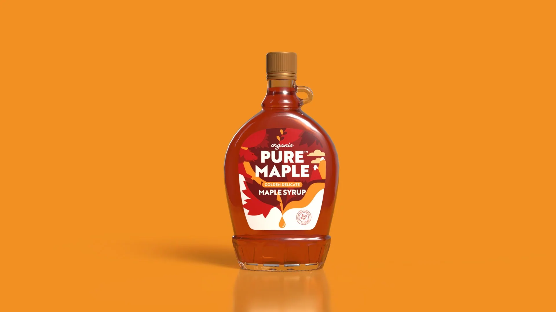 Pure_Maple_Golden_Delicate packaging design