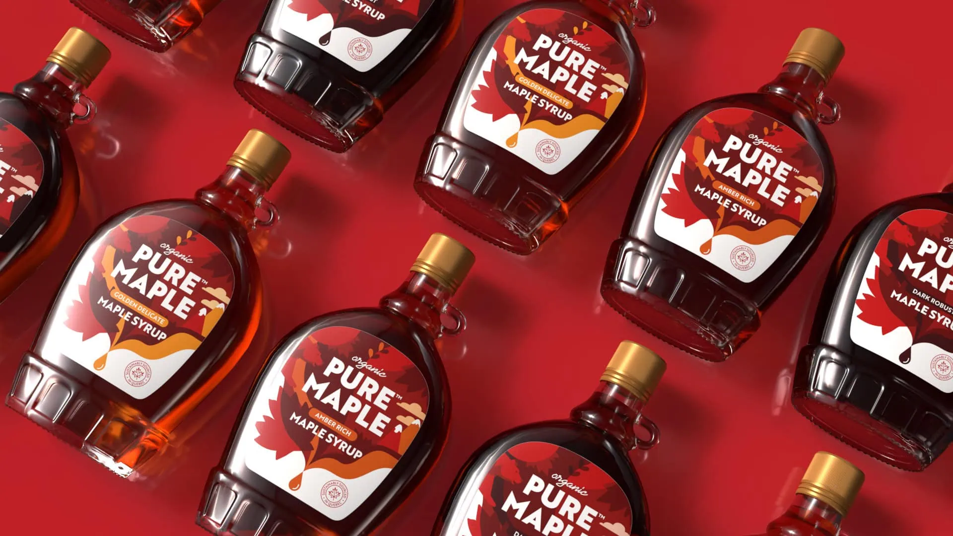 Pure_Maple_Top_Down packaging design