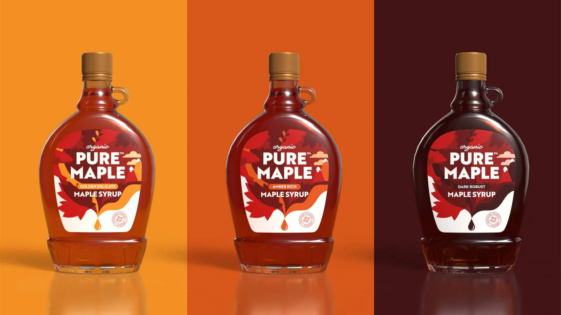 Pure_Maple_Trio packaging design